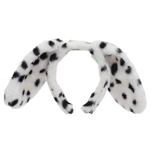 Animal Cosplay Costume Fluffy Faux Fu Dalmatian Dog Ears <b>Headband</b> - Product Image 1
