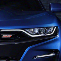 Ensemble de phares LED pour Chevrolet Camaro SS 2018-2021, lentille de projecteur améliorée, 6500K, 12V, DRL, clignotant, Plug & Play