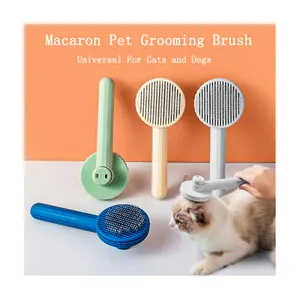 Huisdierbenodigdheden Groothandel Hot Selling Hoogwaardige Remover Borstel Honden En Katten Zelfreinigende Kam Huisdierverzorging Massageborstel