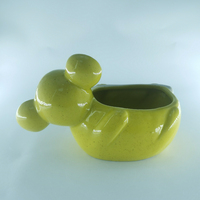 Plantes en céramique émaillées simples nordiques ornements de pot de fleur de balcon créatifs pour jardin ou usage domestique