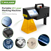Machine de marquage laser UV portable 5W 355nm, graveur laser portatif pour verre, plastique, électronique, céramique, emballage