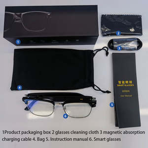 Lunettes Intelligentes de Traduction IA E13 – Audio Bluetooth, Conduction Osseuse, Assistant Vocal, Appels TWS, Lunettes à Oreille Ouverte - Product Image 6