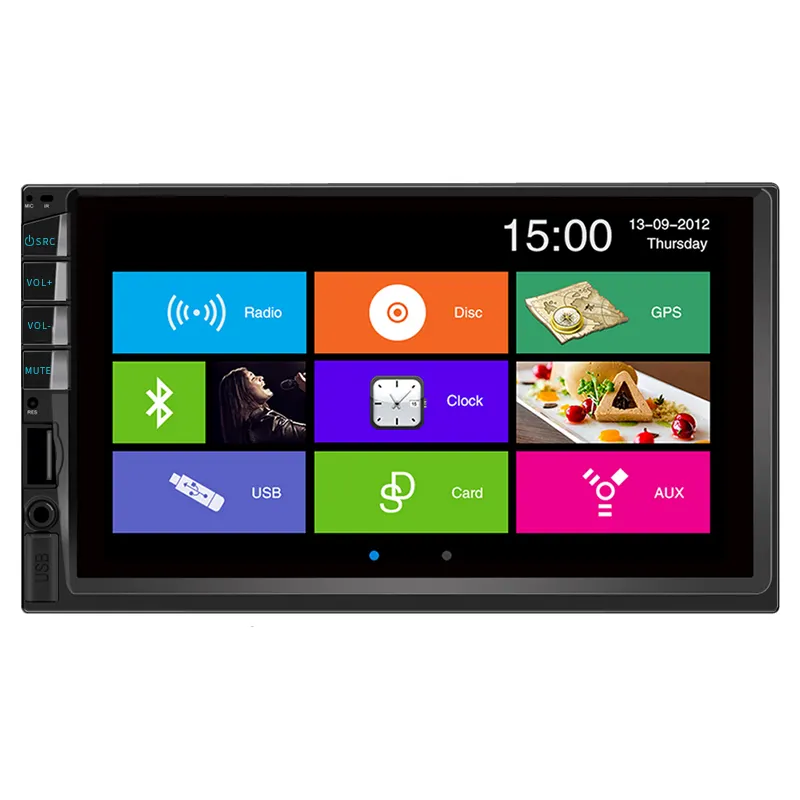 7inch double din car radio dvd player touch screen car dvd player