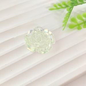 15/19/24mm in resina AB chiara e trasparente Candy Rose Flatback Cabochon Flatback per telefono parti Deco capelli Scrapbooking artigianale - Product Image 6