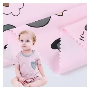 Quick Dry 100% Cotton Baby Breathable Printing Single Jersey Fabric Knitted Fabric