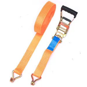 5000kg 2 inch cargo tie down strap with rubber handle tensioner cargo lashing belt