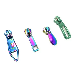 Exquisite Rainbow Color Zipper Slider Creative Pattern Zipper Puller for Can be used for nylon plastic metal zippers etc