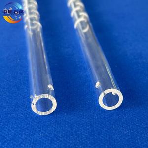작은 구멍이 있는 고온 고순도 투명 석영 튜브는 다양한 크기로 맞춤화할 수 있습니다. - Product Image 4