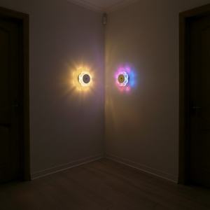 Lampe murale florale à détecteur de mouvement, installation sans fil, base magnétique, intensité réglable, pour chambre, escalier, salon - Product Image 3