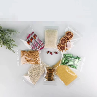 Sachet d'emballage alimentaire transparent mat en PET avec fermeture éclair, givré, auto-scellant, pour emballage thermique, snacks, lait