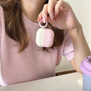 เคสหัวใจรักสีชมพูและลายจุดสำหรับแอร์พอดโปร 2 และแอร์พอด 2 3 4 ฝาครอบป้องกันบลูทูธไร้สาย - Product Image 2