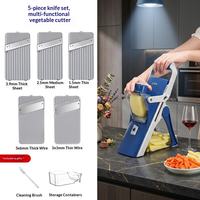 Trancheuse à légumes multifonctionnelle manuelle en acier inoxydable, trancheuse à pommes de terre, outil de cuisine, cadeau, transfrontalier
