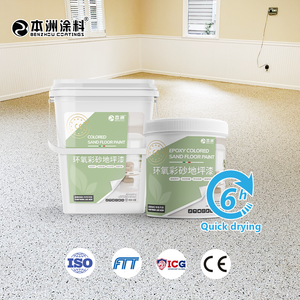 Benzhou hai thành phần sàn tự nhiên màu thạch anh đặc biệt chữa đại lý epoxy màu cát tự san lấp mặt bằng sàn sơn lớp phủ - Product Image 2