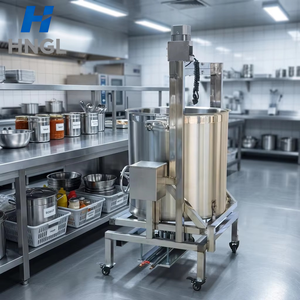 Machine à fondue et sauteuse automatique à gaz en acier inoxydable 304 pour la cuisson de sauces et d'huiles piquantes, capacité 30-350 kg, usage commercial, 220V - Product Image 6