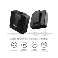 Fifine — système de Microphone Lavalier sans fil 2.4Ghz, Microphone à revers, émetteur et récepteur pour appareil photo DSLR, enregistrement vidéo, caméra