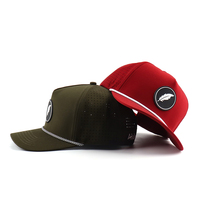 Casquettes de baseball en polyester Oxford à pois, profil moyen, perforées au laser, couleur personnalisée, avec cordon, unisexe, décontractées, pour le golf