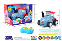 Voiture télécommandée en tissu lavable 2,4 GHz personnalisable pour enfants, avec musique, en forme de jouet en peluche et de blocs de construction DIY, pour la création de leur première peluche.
