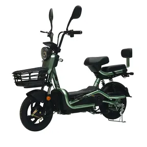 500W 48V 14 pulgadas 45 km/h Motocicleta eléctrica Estudiante E Bike Movilidad Scooter velocidad rápida Bicicleta eléctrica para adultos