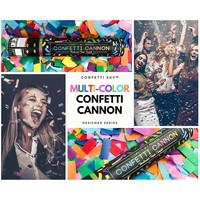 Canon à Confettis Géant à Ressort pour Fêtes, Nouveauté Populaire, Lanceur de Confettis Colorés pour Anniversaires, Vente en Gros