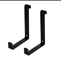Crochets suspendus pour pots en métal Rail Balcon Extérieur Clôtures de pont Seuils de fenêtre Supports de boîte de jardinière réglables