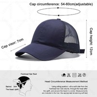 Gorras de Béisbol Premium de 5 Paneles, Tela de Pana Transpirable, Ajustables con Cierre a Presión, Gorras Trucker de Malla Deportivas para Golf y Deportes al Aire Libre