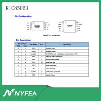 Módulo de Reloj CMOS FRTC85063Q RTC IC de Repuesto PCF85063ATL I2C de Ultra Bajo Consumo, 8 Circuitos, 32.768kHz, Disponible en Stock, Envío Rápido