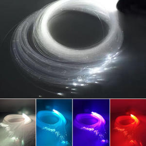 Lampe de décoration de mariage personnalisée à LED à fibres optiques, effet cascade multicolore à température variable, indice de protection IP33, télécommande, CRI80 - Product Image 6