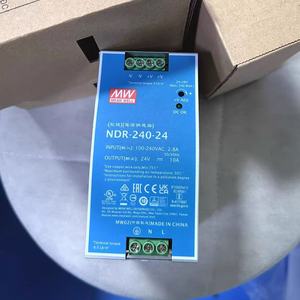 Alimentation électrique industrielle sur rail DIN NDR-240-24 240W 24VDC 10A AC/DC à sortie unique pour applications industrielles - Product Image 1
