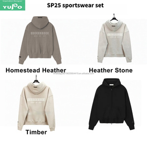 Nuova <span class=keywords><strong>Felpa</strong></span> con Cappuccio SS25 con Zip Completa e Cappuccio Aperto per Comfort Autunnale, Logo in Metallo Personalizzabile, Vendita all'Ingrosso - Product Image 1