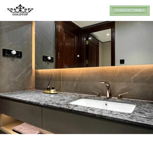 Gabinete de Baño Moderno Color Café Cálido Goldtop Unlock Secret Romance - Diseño Modular Ecológico y Duradero para Uso en Hoteles - Product Image 5