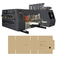 Machines de fabrication de boîtes en carton ondulé automatiques, ligne de production de boîtes en carton, machine de découpe avec impression