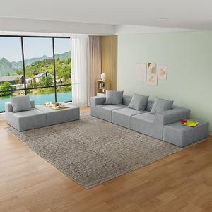 Juego de Sofás Seccionales Modernos Convertibles DIAS de Chenilla, Sofá Modular para Sala de Estar con Embalaje Estándar para Uso en Hoteles - Product Image 2