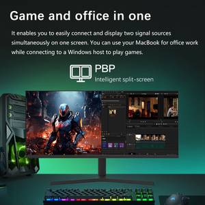 34 Inch <b>PC</b> Desktop Game Monitor 144Hz PBP Split Screen Height-Adjustable <b>Stand</b> - Product Image 4