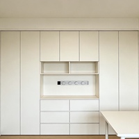 Système de placard convertible de luxe moderne en panneaux de bois SNLFEIER 0031 sur mesure pour toute la maison, chambre, salon, école