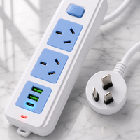 Australische Standard-Steckdosenleiste mit Kabel und Mehrfachsteckdosen mit USB-Anschlüssen für Argentinien und den Hausgebrauch
