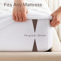 Protège-matelas de qualité hôtelière en TPU avec couche imperméable pour la maison et le spa