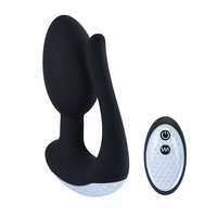 Télécommande, Plug Anal en Silicone ABS, Rechargeable USB, Perles Rotatives, Double Vibration, Étanche, Masseur de Prostate, Jouet Adulte