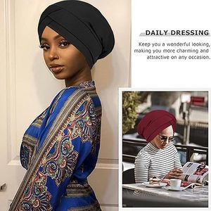 QINGYAN Prix de Gros <span class=keywords><strong>Bonnet</strong></span> Turban pour Femme, Chapeau Foulard Quotidien et d'Extérieur, Bonnets Musulmans - Product Image 3