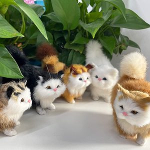 Jouet en peluche réaliste mignon chat <span class=keywords><strong>KidsToys</strong></span> cadeau de la Saint-Valentin - Product Image 1