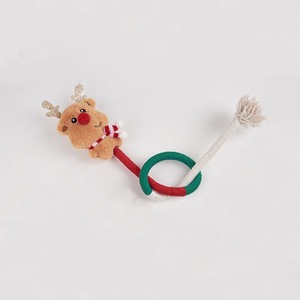 Christmas Eco-Friendly Small <b>Plush</b> <b>Cat</b> Chew Toy-Cartoon Modeling Indoor Use Molars Avoid Scratching - Product Image 4