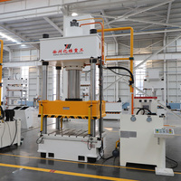 Presse hydraulique automatique à quatre colonnes et trois poutres Yiwei YQ32 de 315 tonnes, contrôlée par PLC, avec moteur et pompe