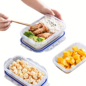 Reusable Leak Proof Lunch Bento Boxs Kitchen Refrigerator Plastic Vacuum Airtight Food Storage <b>Containers</b> With Lock Lid and Pump - Product Image 4