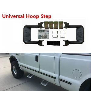 JOESHIER Accessoires de voiture 4x4, marchepieds latéraux universels, aluminium noir thermolaqué, antidérapant, marchepieds latéraux pour pick-up, pédales argentées - Product Image 6