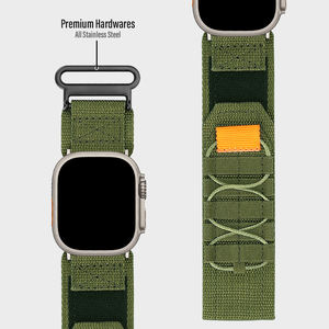 Bracelet boucle <span class=keywords><strong>Alpine</strong></span> pour <span class=keywords><strong>Apple</strong></span> <span class=keywords><strong>Watch</strong></span> Ultra Band Hommes Robuste Tactique Large Nylon Sport Loop Strap pour <span class=keywords><strong>Apple</strong></span> <span class=keywords><strong>Watch</strong></span> Series 6 7 8 9 SE 2 - Product Image 5