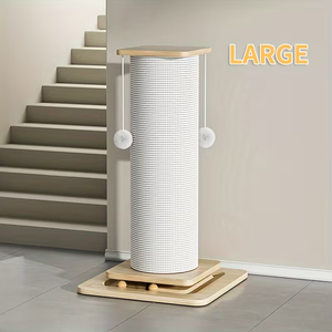 Custom <strong>Cat</strong> <strong>Scratching</strong> <strong>Post</strong> with Stand Large Solid Wood <strong>cat</strong> Climbing Frame, Multi-level <strong>Scratching</strong> Board with Space Capsule - Product Image 4