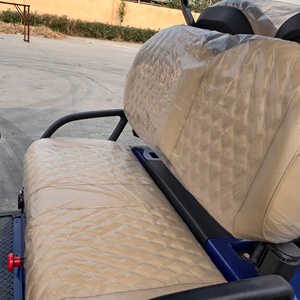 Voiturette de <span class=keywords><strong>golf</strong></span> électrique HLD en cuir et tissu, <span class=keywords><strong>4</strong></span> places, 60V AC, moteur 3.5KW, pour visites touristiques, scooter navette en acier - Product Image 5