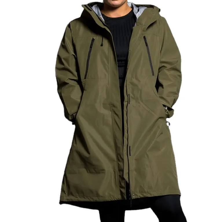 2024 alta qualità logo personalizzato lungo cappuccio invernale giacche parkas para mujer donne parka con pile