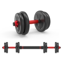 Kit de poids d'haltères en fonte portable robuste de 10 à 50 kg pour équipement de salle de sport à domicile, ensemble réglable unisexe