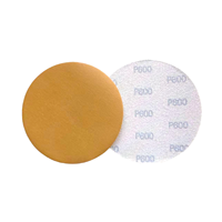 Outils abrasifs, disque de ponçage jaune en oxyde d'alumine, 4 pouces, support auto-agrippant, papier abrasif pour le polissage de l'acier inoxydable et des métaux.