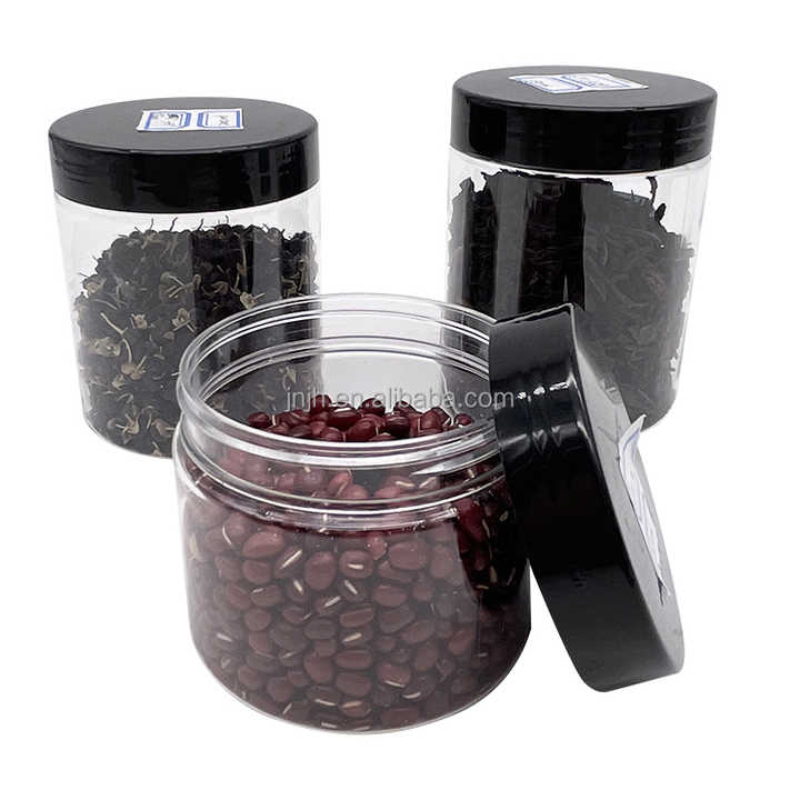 Food Grade PET Container Plastic Jars for Peanut Butter Honey Jams